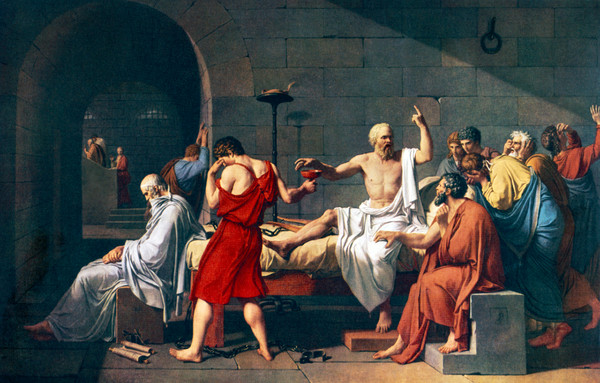 자크 루이 다비드 '소크라테스의 죽음'(1787) [사진 출처=클립아트코리아]
