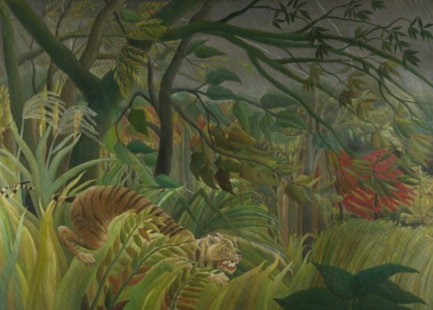 * 열대 폭우 속의 호랑이, 1891